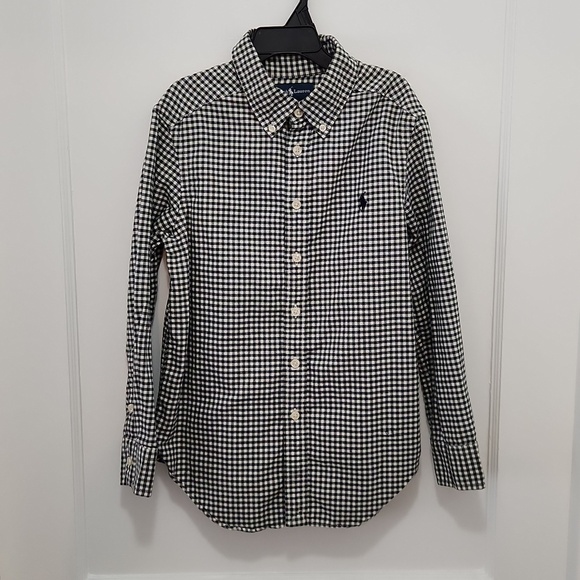 Ralph Lauren Other - Ralph Lauren Kids Green Check Button Down Oxford Shirt Size Small (8)